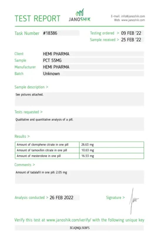 Best Hemi Pharma PCT (Post Cycle Therapy)