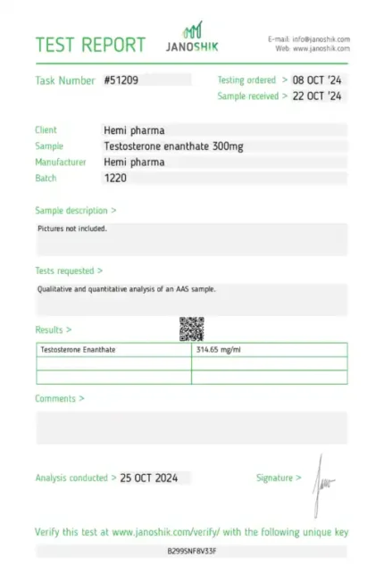 Hemi Pharma Test Enanthate 300
